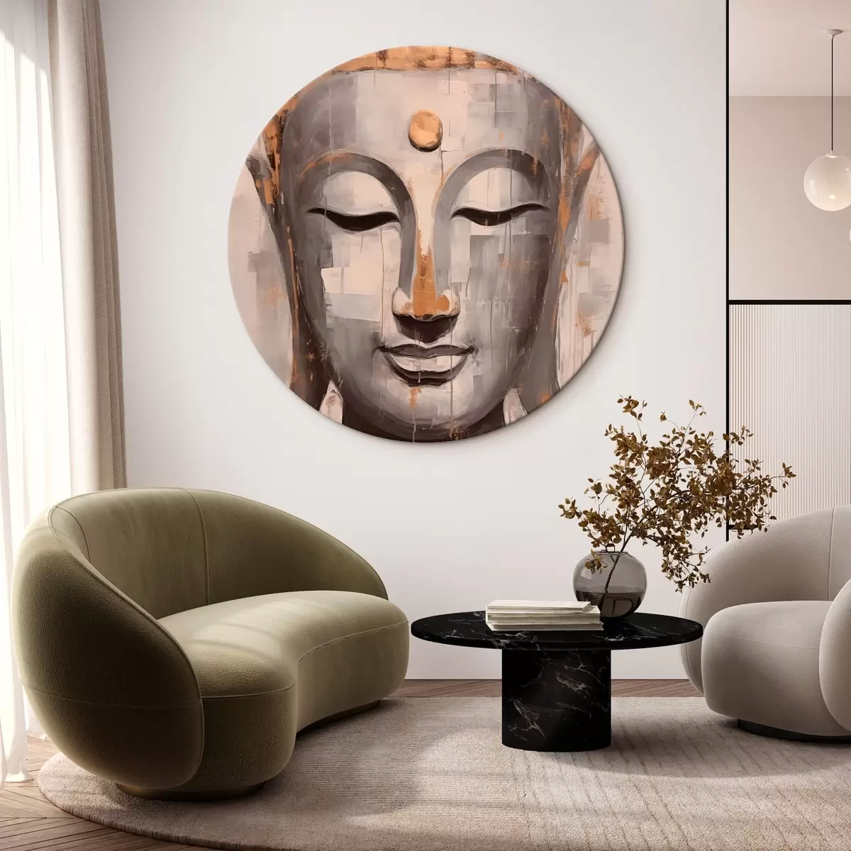 Kerek festmények Buddha r46219