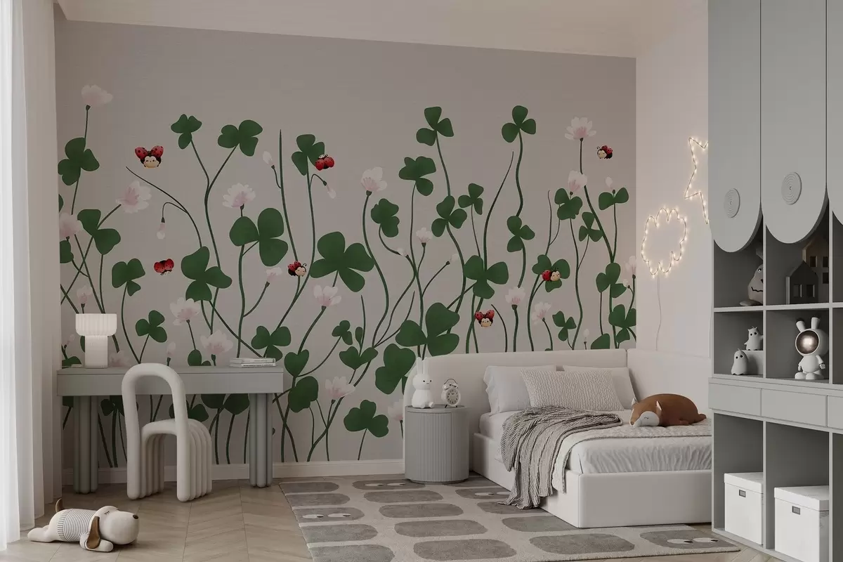 fotószőnyeg Festett réti lóhere w04677