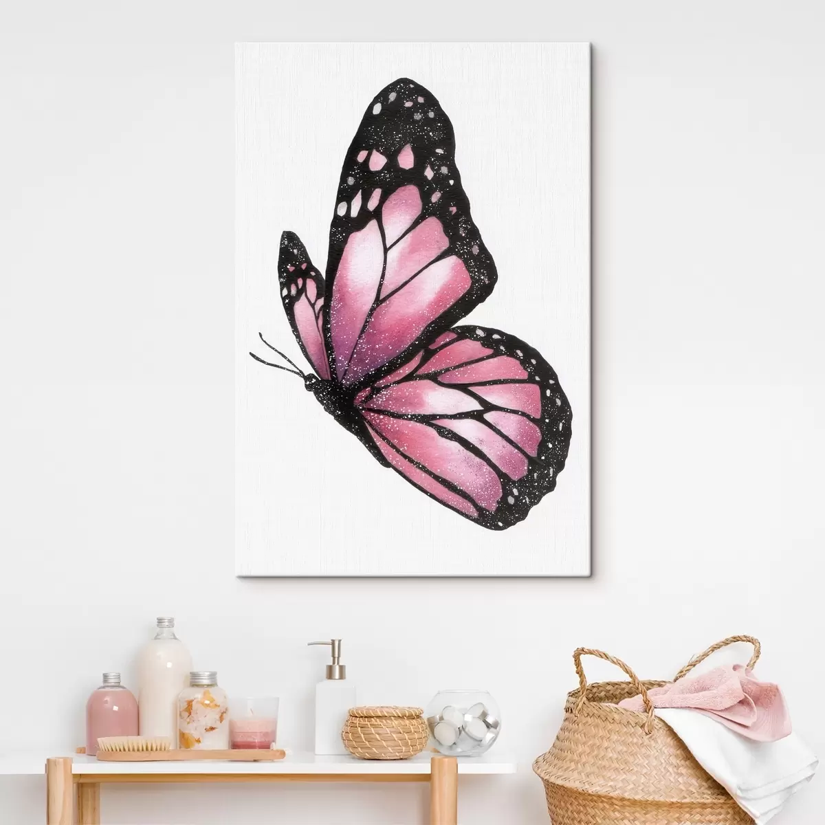 fotótapéta Luxus pillangó, imitált akvarell s46074