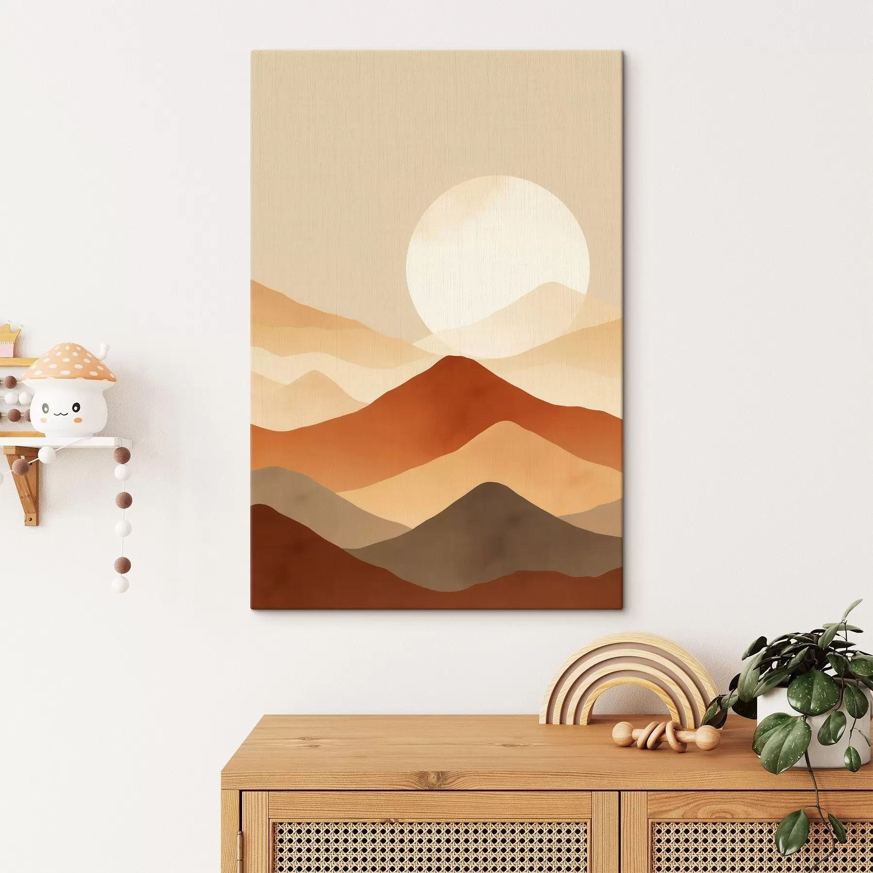 fotótapéta Hatalmas hold a háttérben s46083