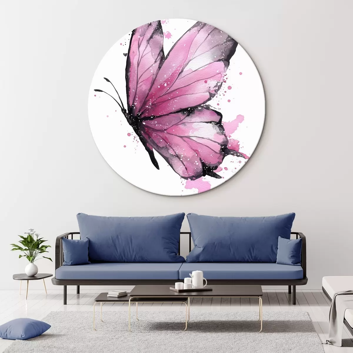 Kerek festmények Pillangó r46075