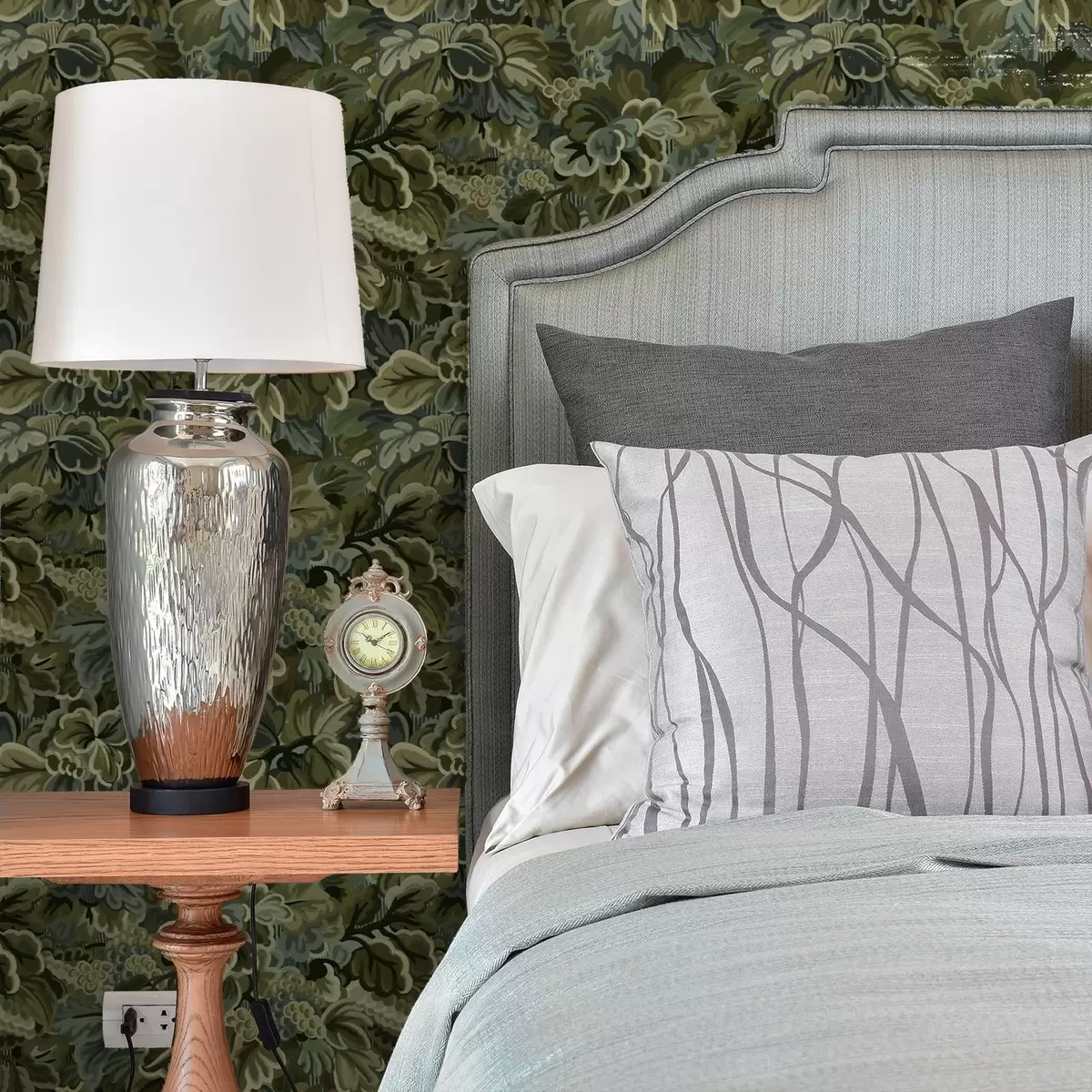 Háttérkép Sűrű szőlőlevelek mélyzöld színpalettában a00647