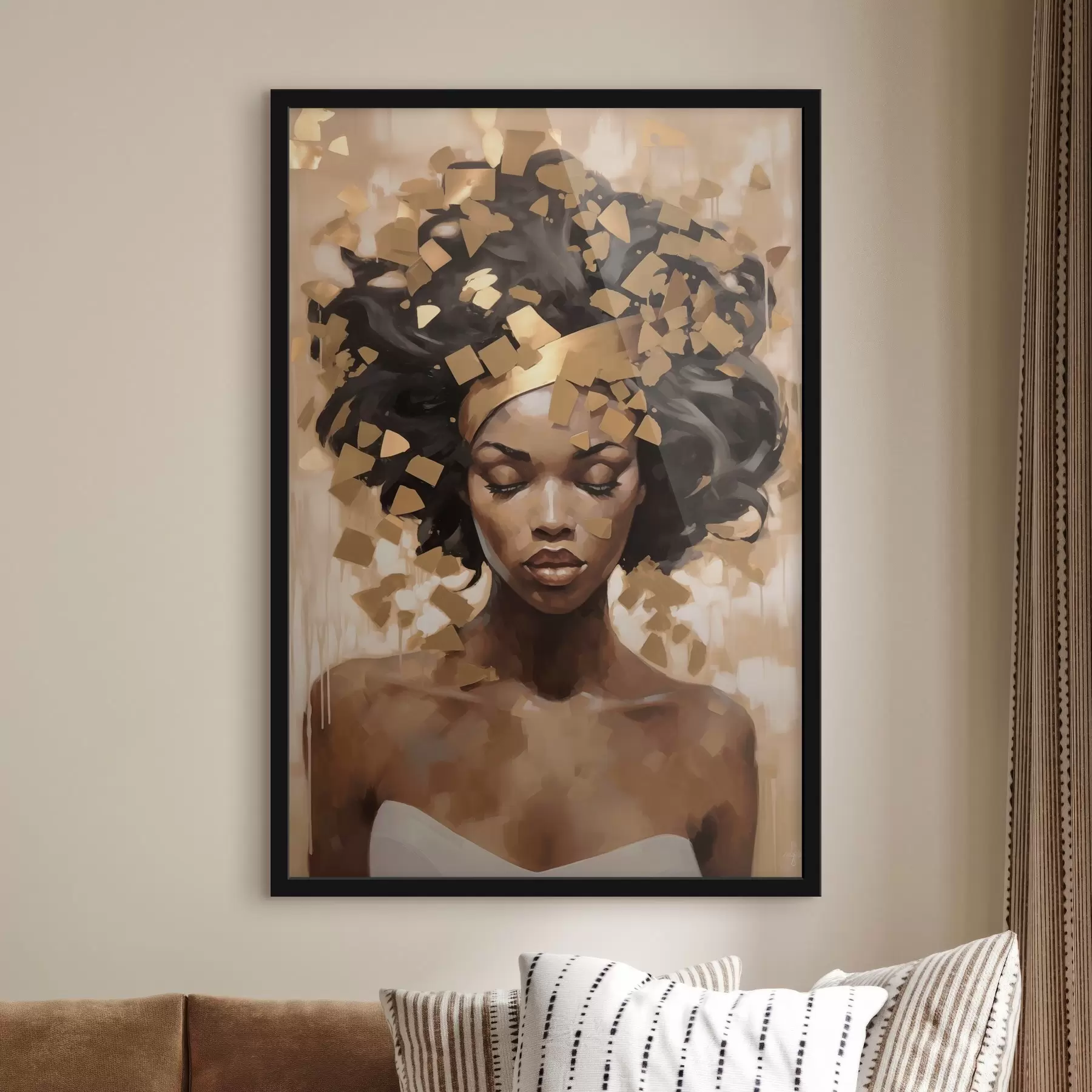 fotószőnyeg Egy nő portréja f46259