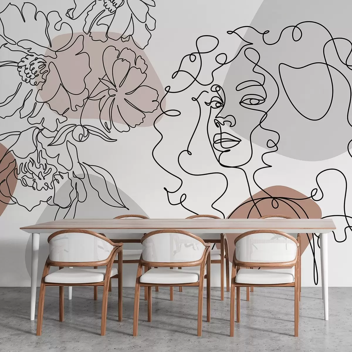 fotószőnyeg Lány a sorokban w04724