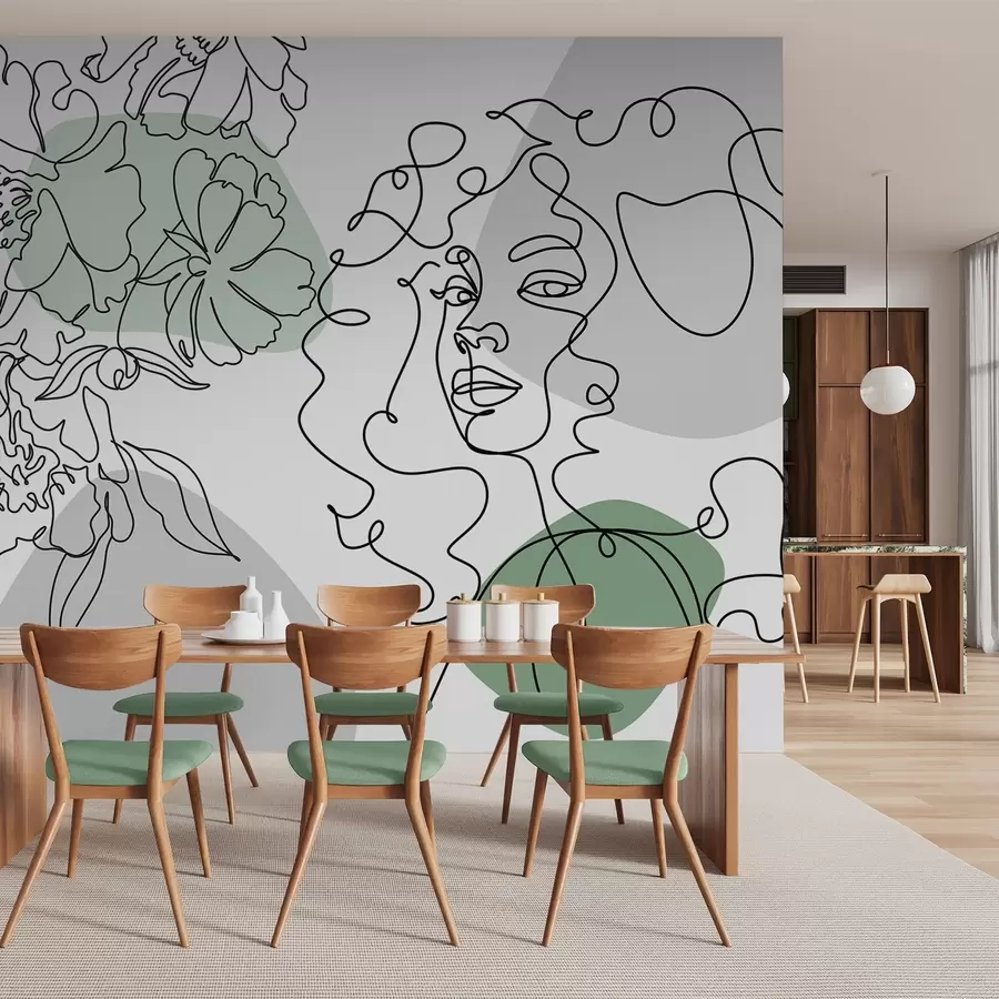 fotószőnyeg Lány a sorokban w04724v1