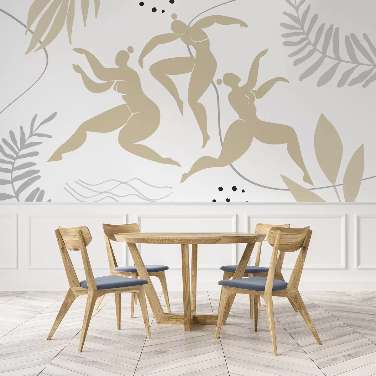 fotószőnyeg Nők absztrakt sziluettjei w04725