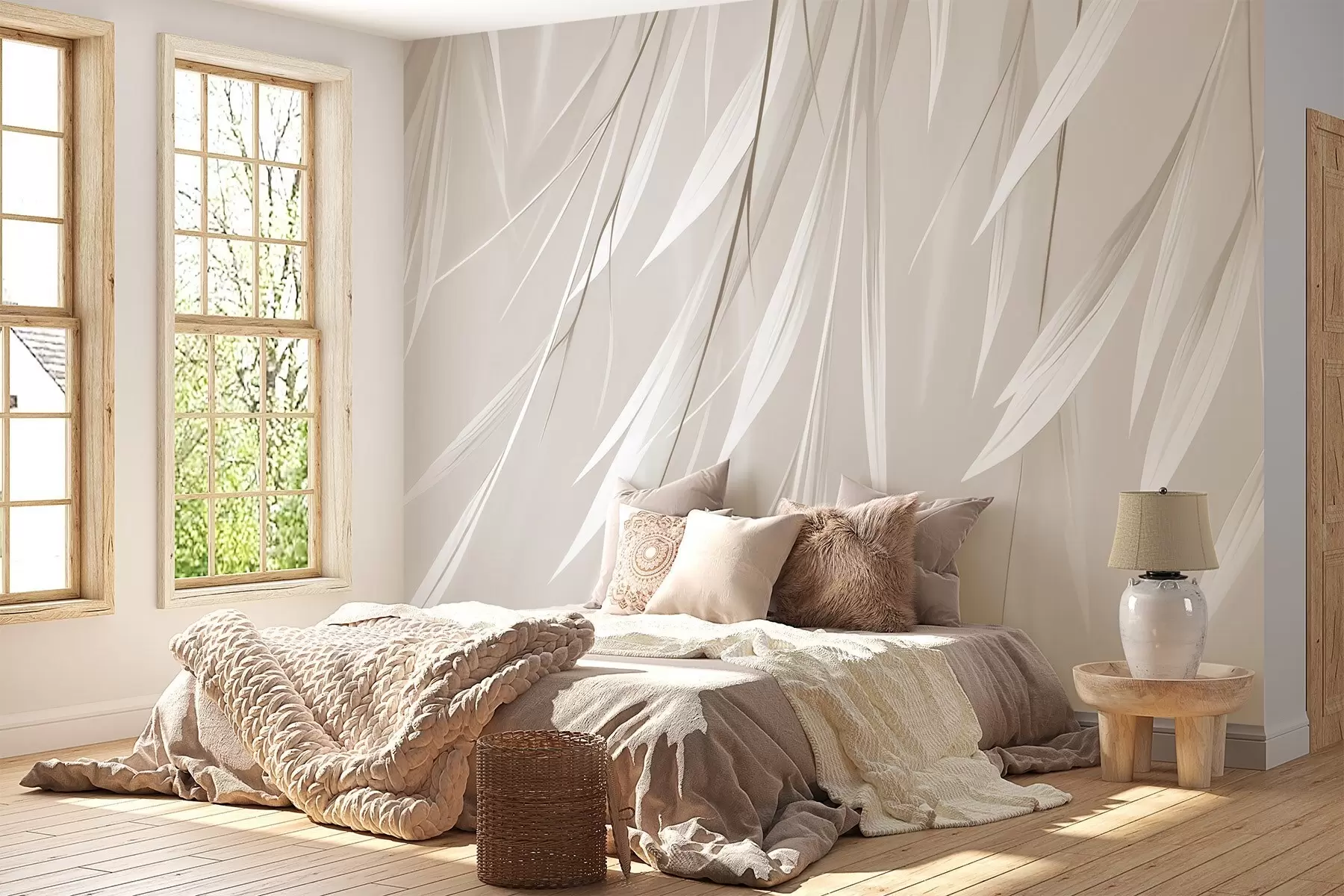 fotószőnyeg Lógó vékony levelek w04703