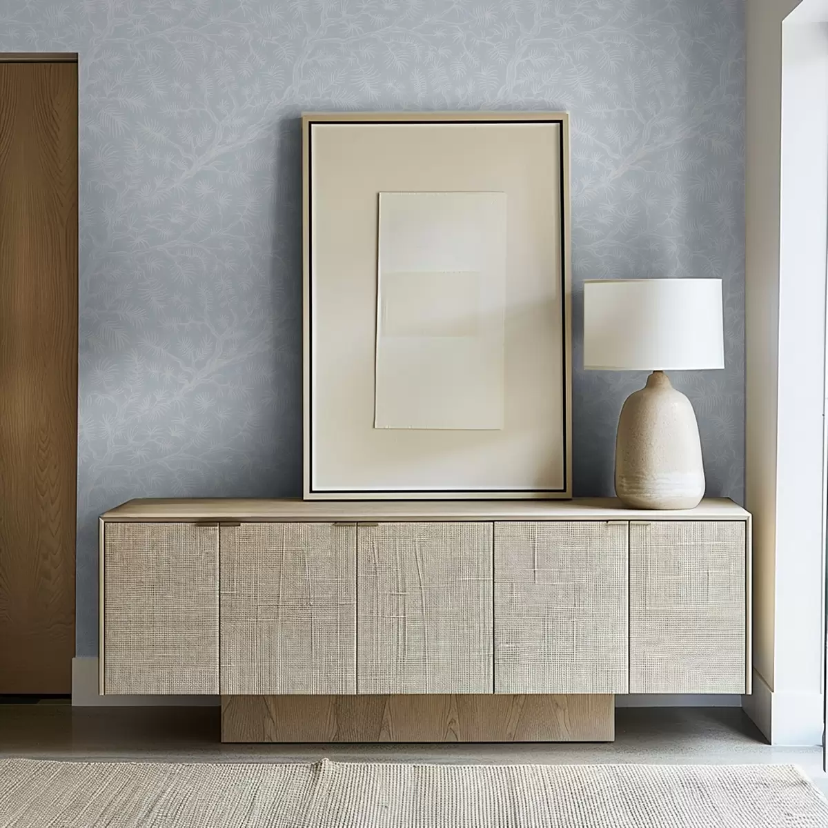 Háttérkép Világos árnyalatú fenyőágak kék háttér előtt a00838