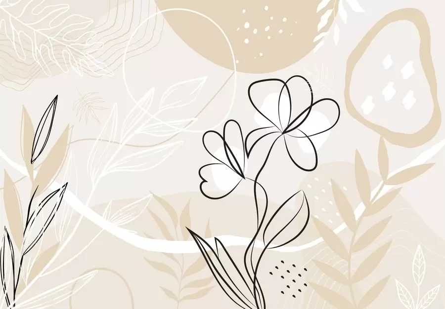 fotószőnyeg Absztrakt növényekkel w04760