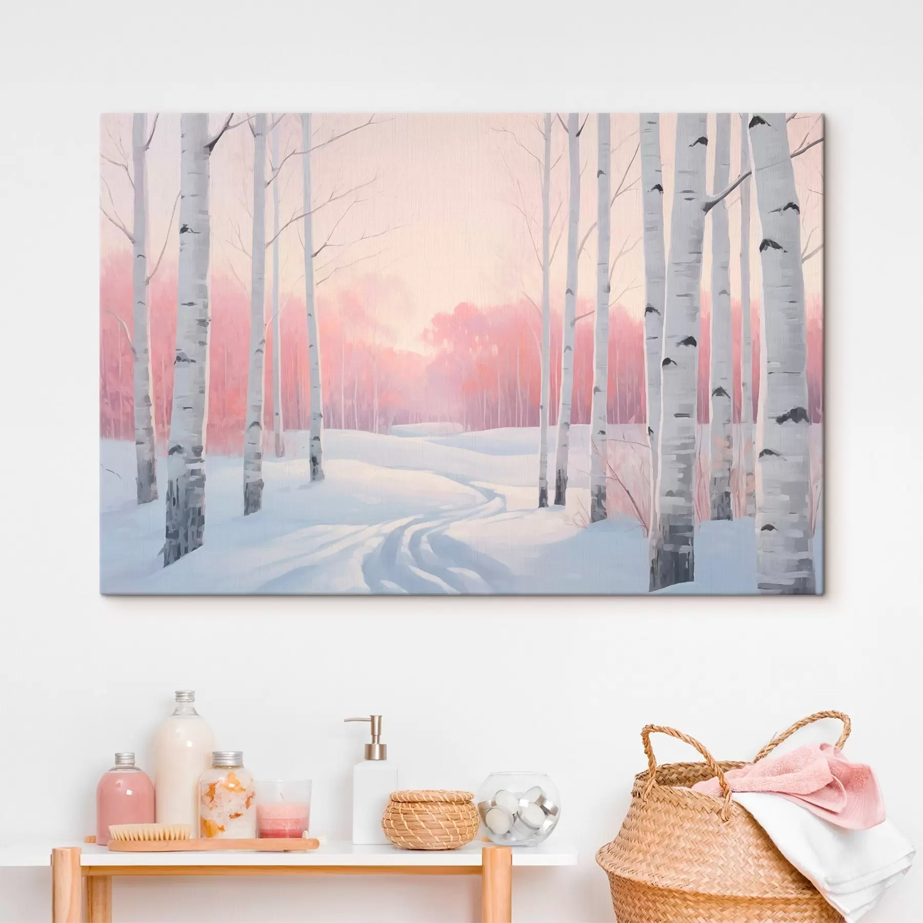 fotótapéta Nyírfa erdő s46405