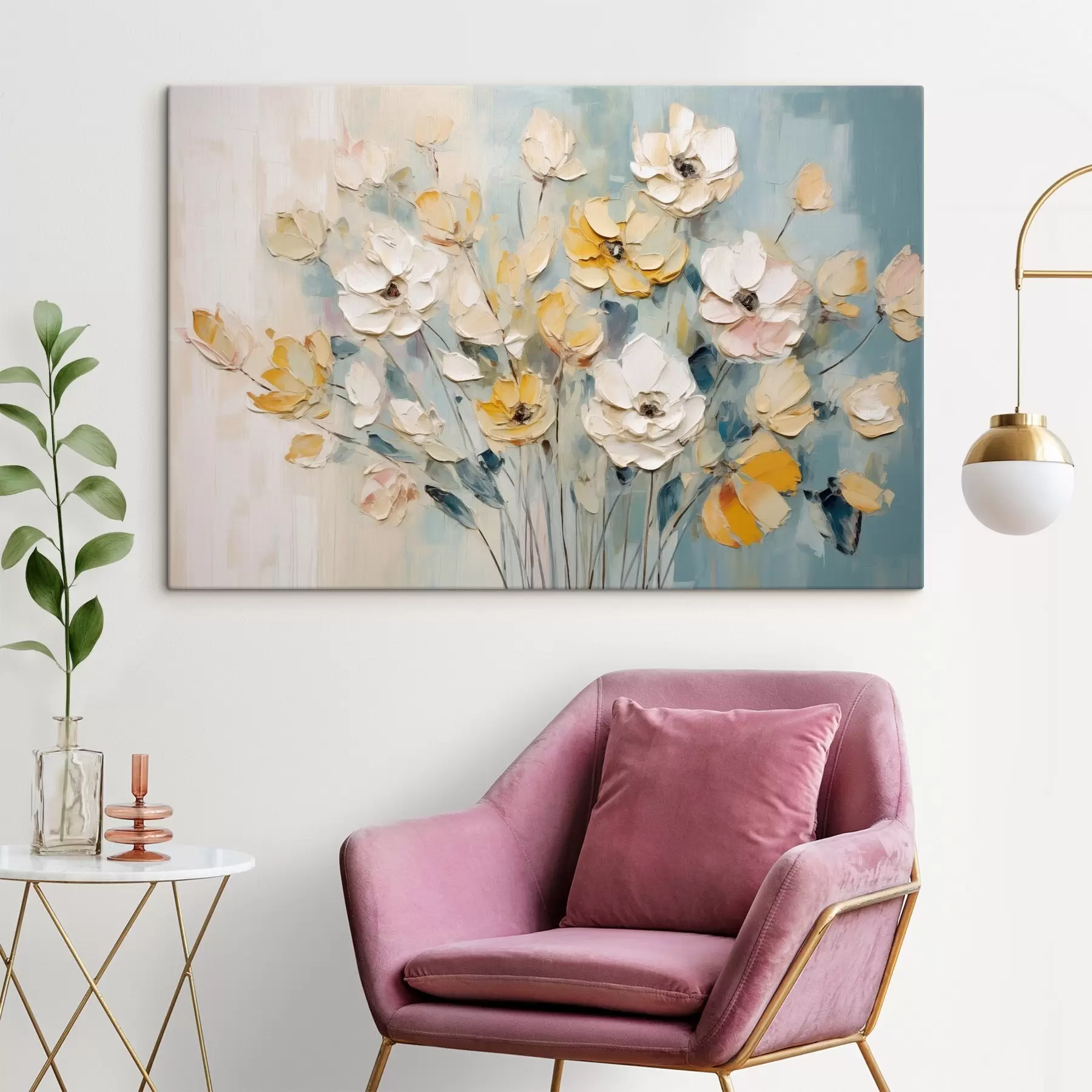 fotótapéta Különböző színű virágok s46397