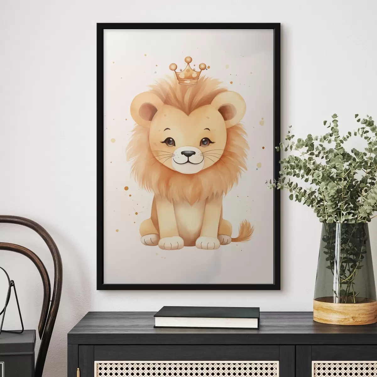 Plakát a sziklán Lion f46384