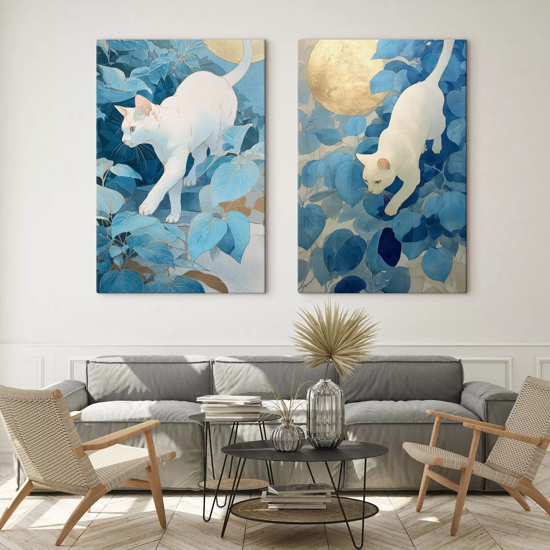 fotótapéta Fehér macska m00924