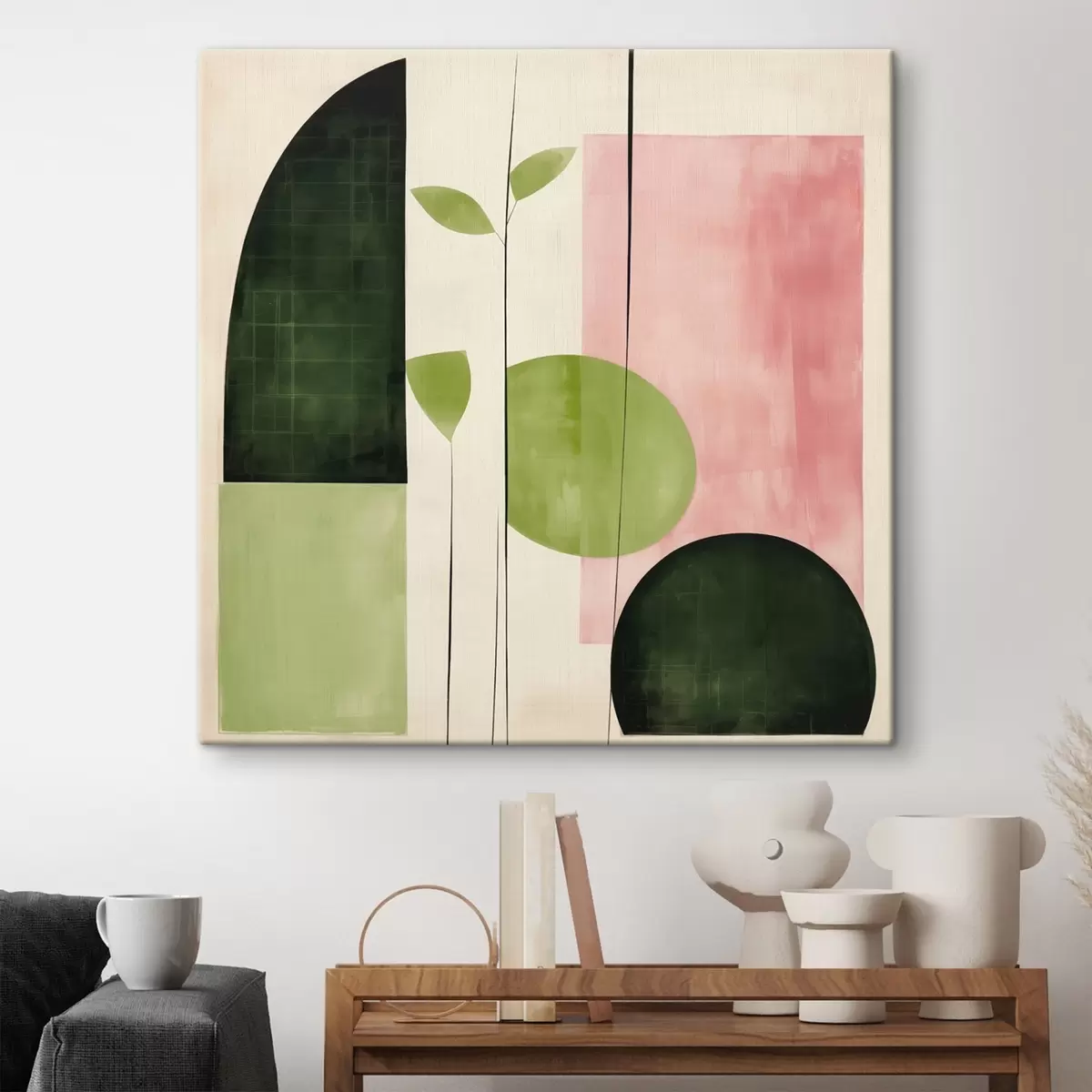 Fotótapéta Modern minimalista stílus rózsaszín és zöld blokkokkal s46312 - Uwalls.hu fotótapéta Modern minimalista stílus rózsaszín és zöld blokkokkal s46312