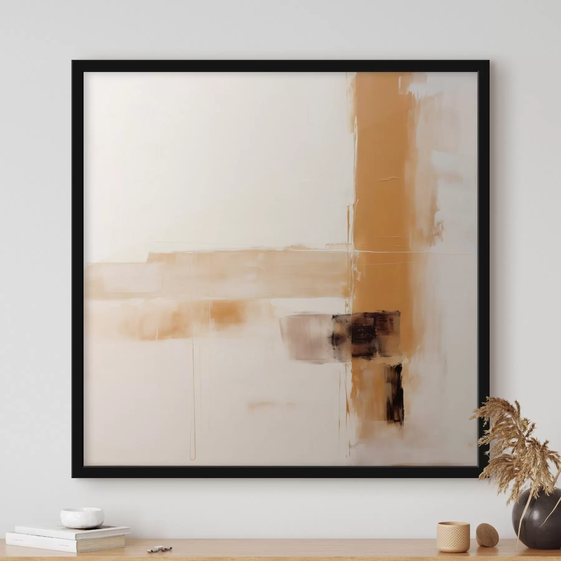 fotószőnyeg Narancssárga és barna absztrakció f46307