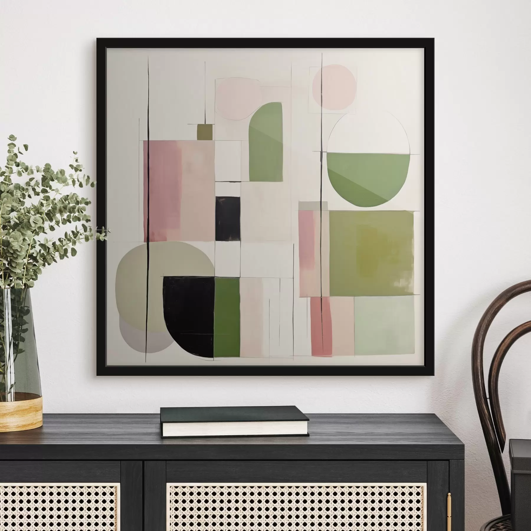 fotószőnyeg Absztrakt művészet színes blokkokkal és vonalakkal f46313