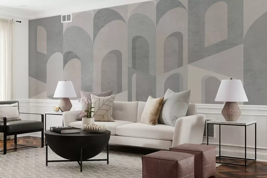 fotószőnyeg az ív városi átalakulásai poros szürke árnyalatokban w04812