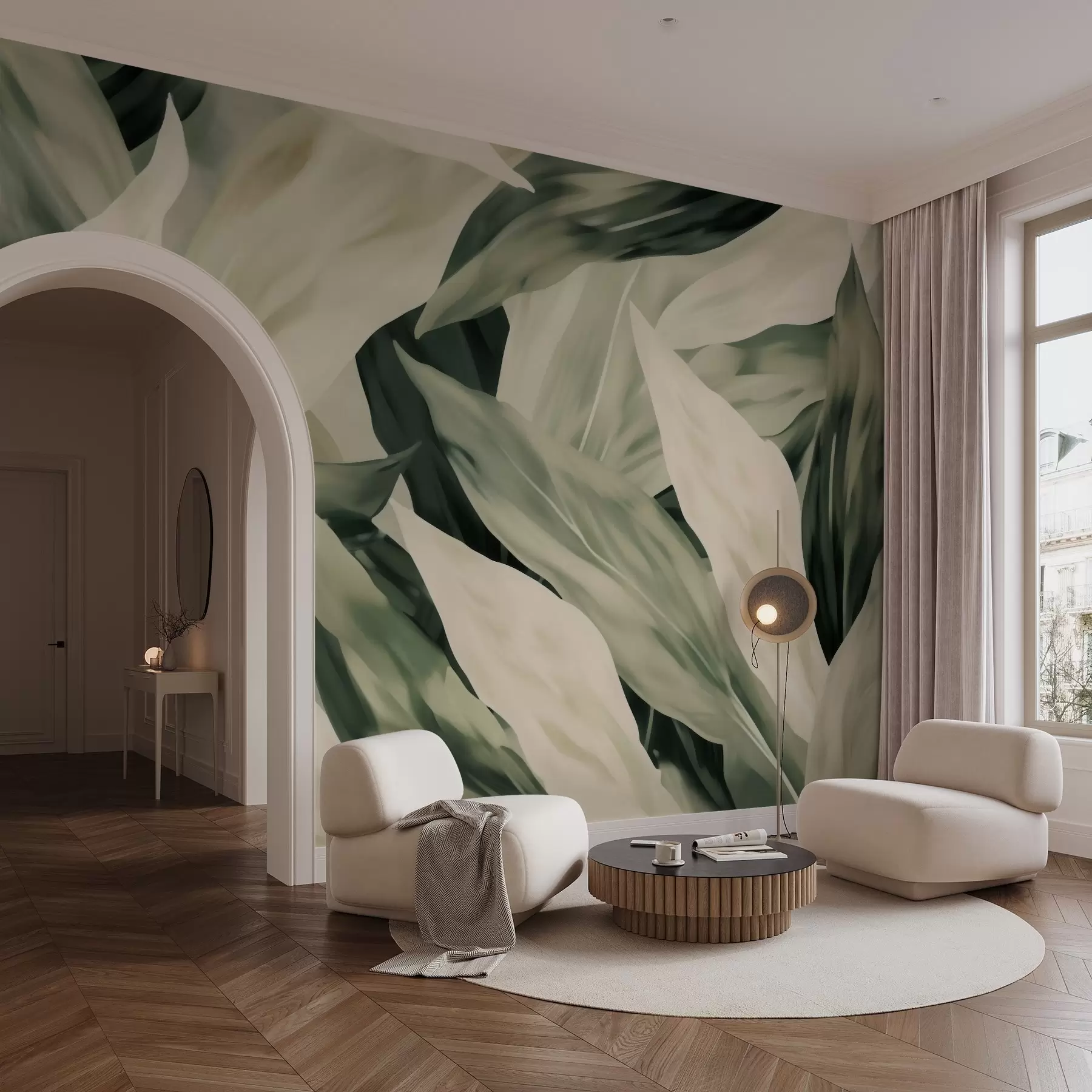 fotószőnyeg Festett levelek w04799