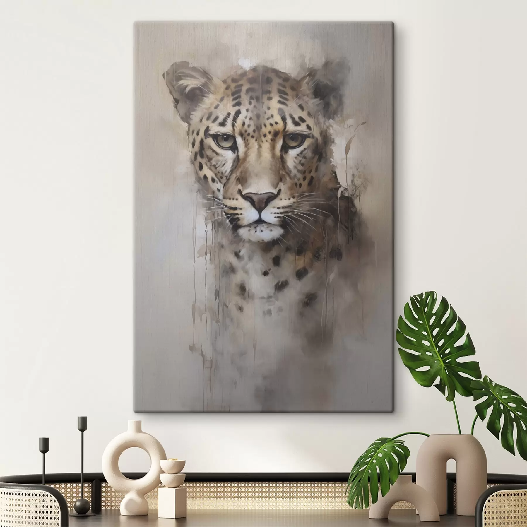 fotótapéta Leopárd utánzat festmény s46434