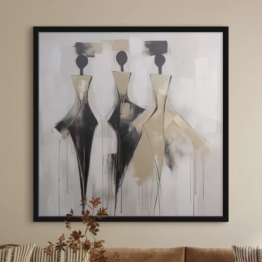 fotószőnyeg Absztrakt sziluettek f46436