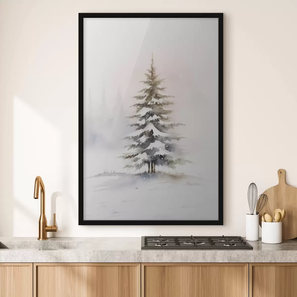 Plakát a sziklán Lucfenyő f46437