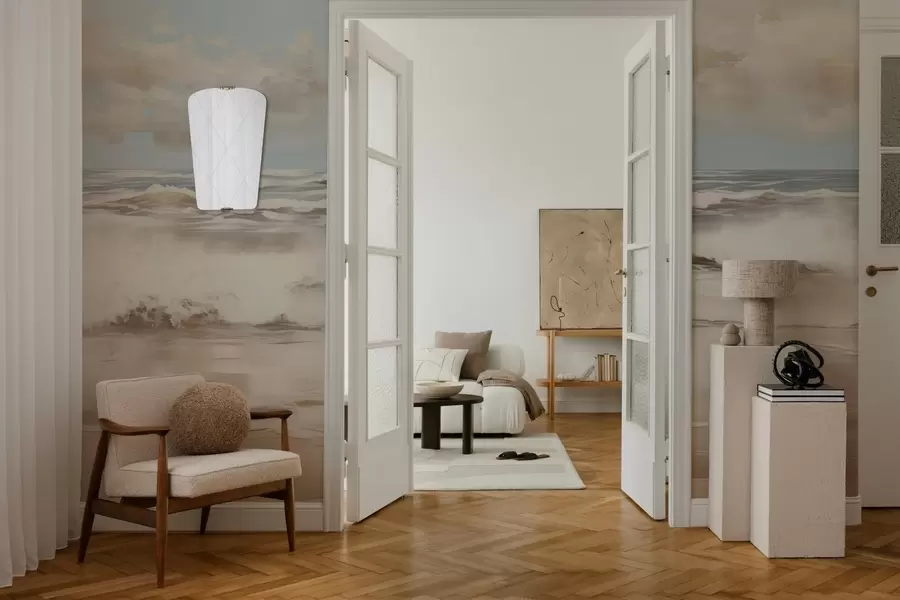 fotószőnyeg Pasztell tengerparti tájkép w04836