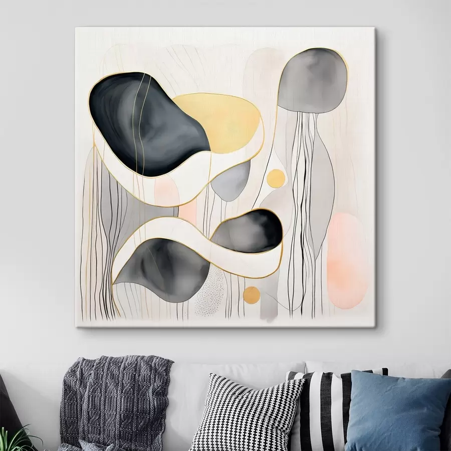 Fotótapéta Semleges összetétel, szürke és homokos foltok modern stílusban s46334 - Uwalls.hu fotótapéta Semleges összetétel, szürke és homokos foltok modern stílusban s46334