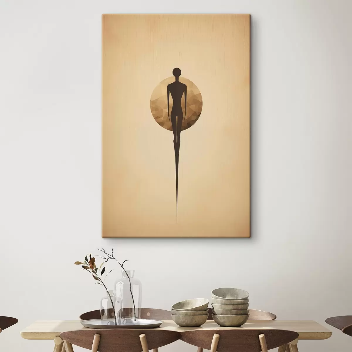 fotótapéta Absztrakt sziluett s46356