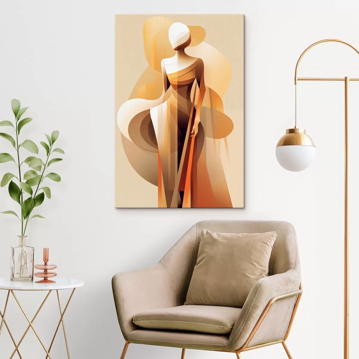 fotótapéta Absztrakt sziluett s46357