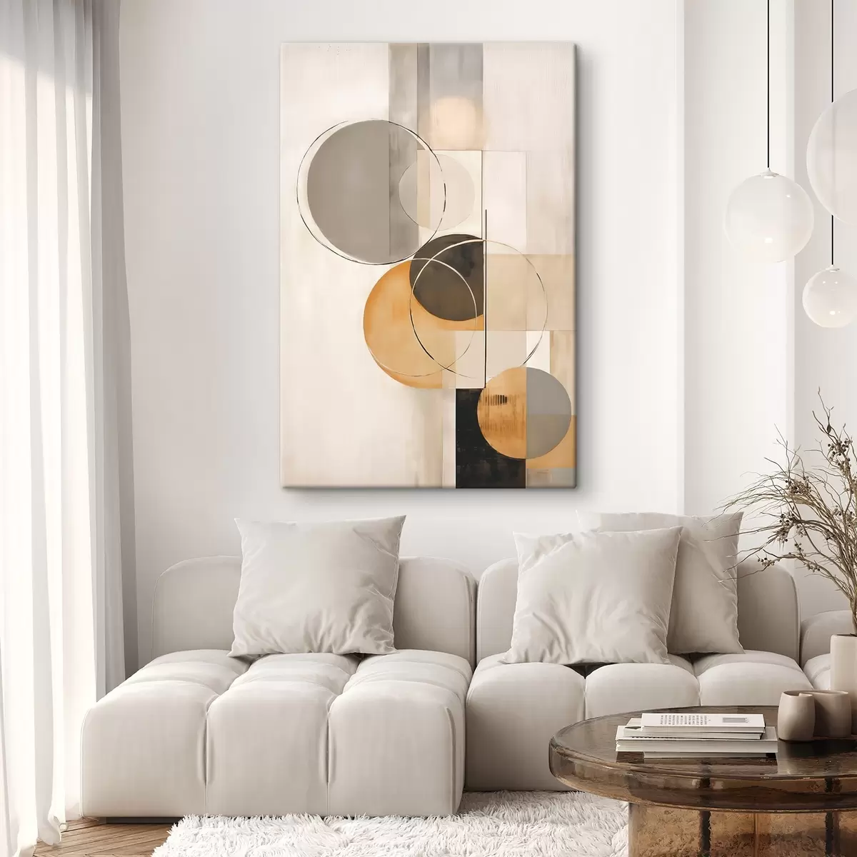 fotótapéta Geometrikus absztrakció körökkel s46358