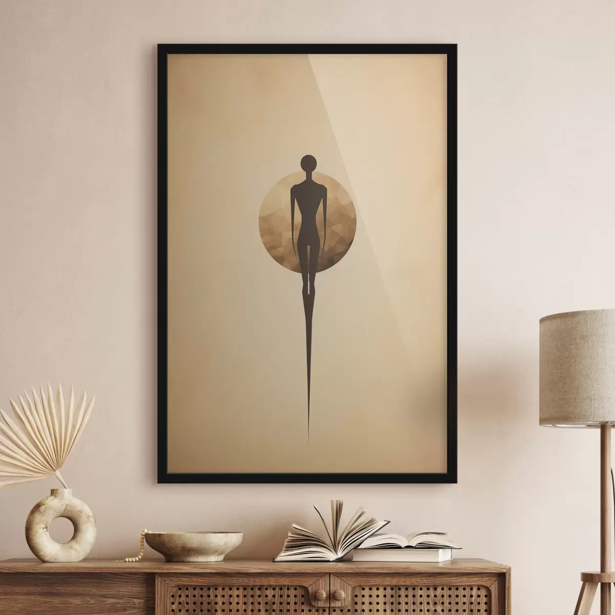 Plakát a sziklán Absztrakt sziluett f46356