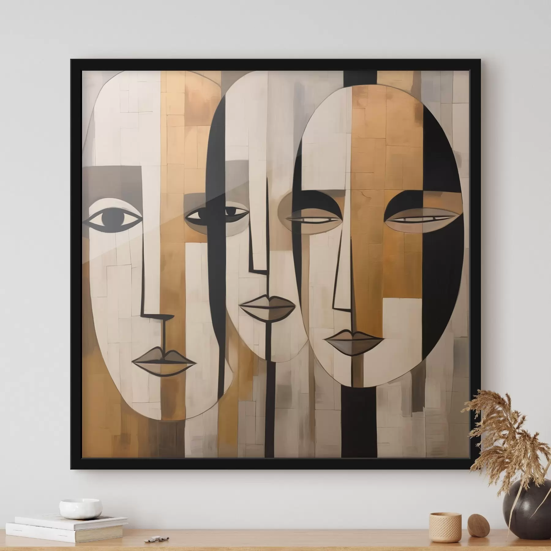 fotószőnyeg Absztrakt arcok f46452