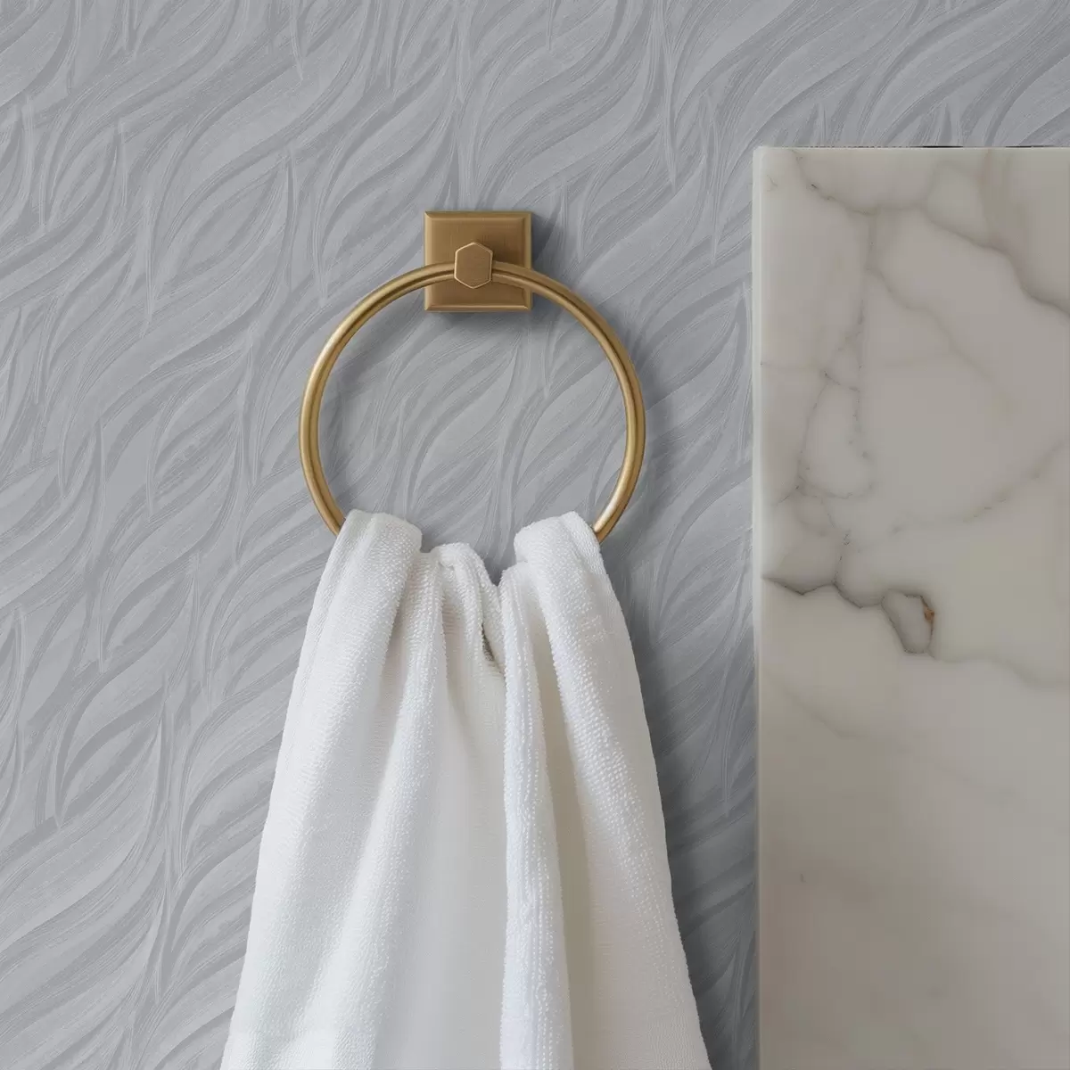 Háttérkép Texturált ecset hullámok, hűvös kék-szürke a00688v3