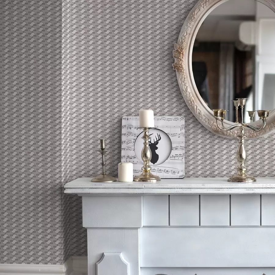 fotószőnyeg Lila moduláris lapok összekapcsolt félkörökkel a00915