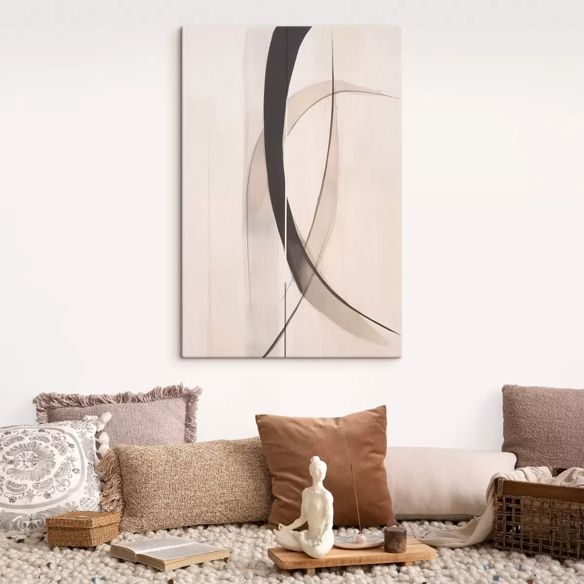 fotótapéta Elegáns kalligráfia. Absztrakció s46468