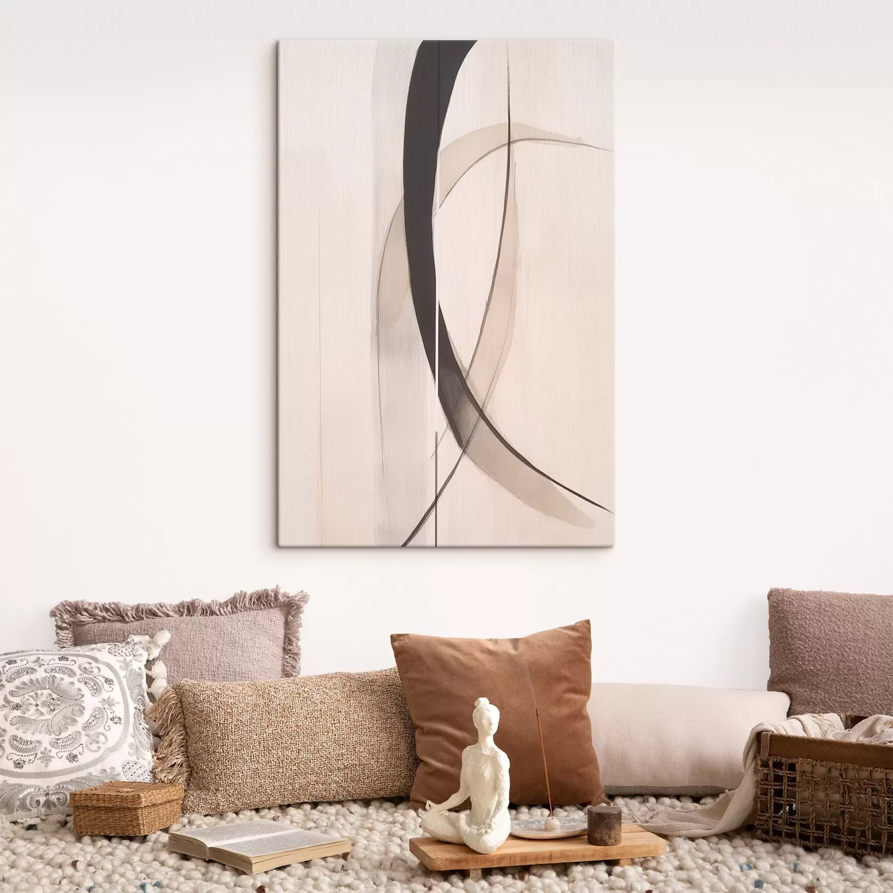 fotótapéta Elegáns kalligráfia. Absztrakció s46468