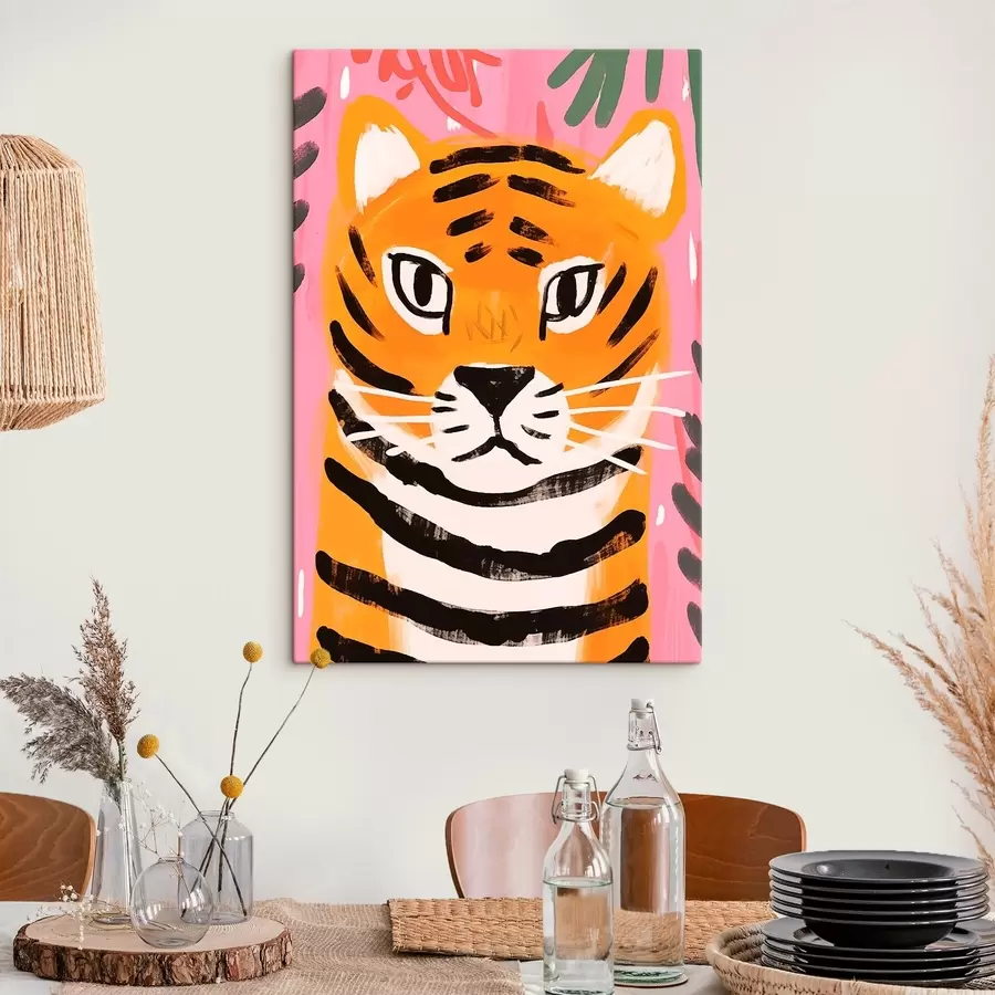 fotótapéta Tigris gouache stílusban s46554