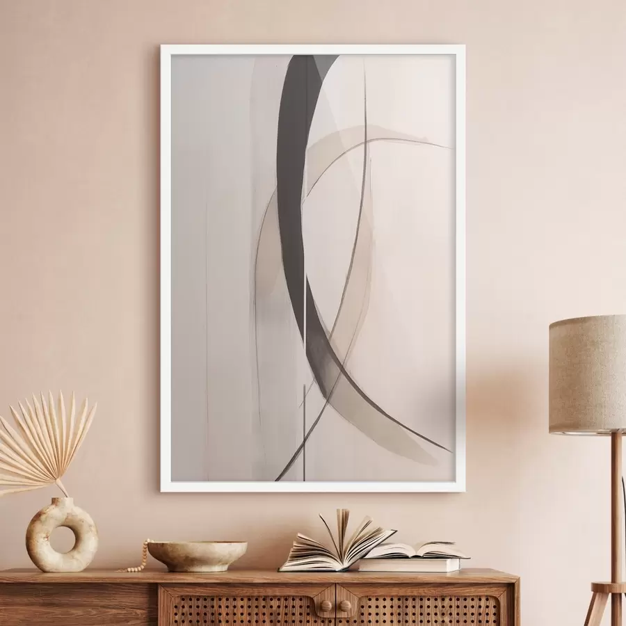 fotószőnyeg Elegáns kalligráfia. Absztrakció f46468