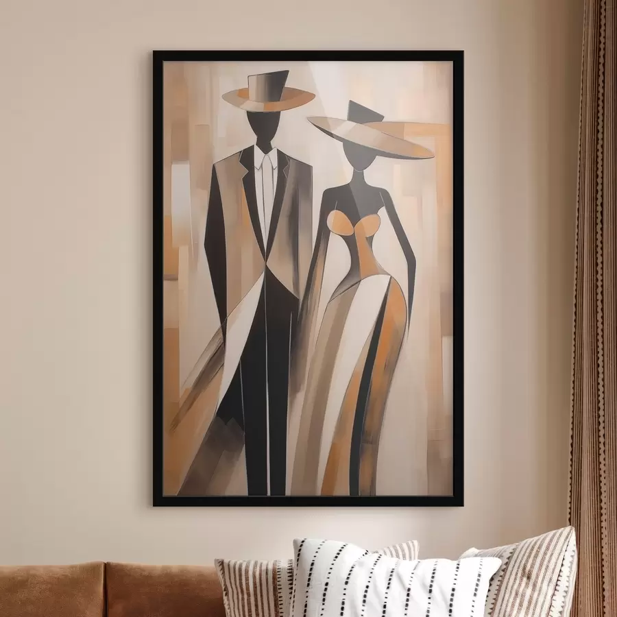 fotószőnyeg Pár sziluettek f46477