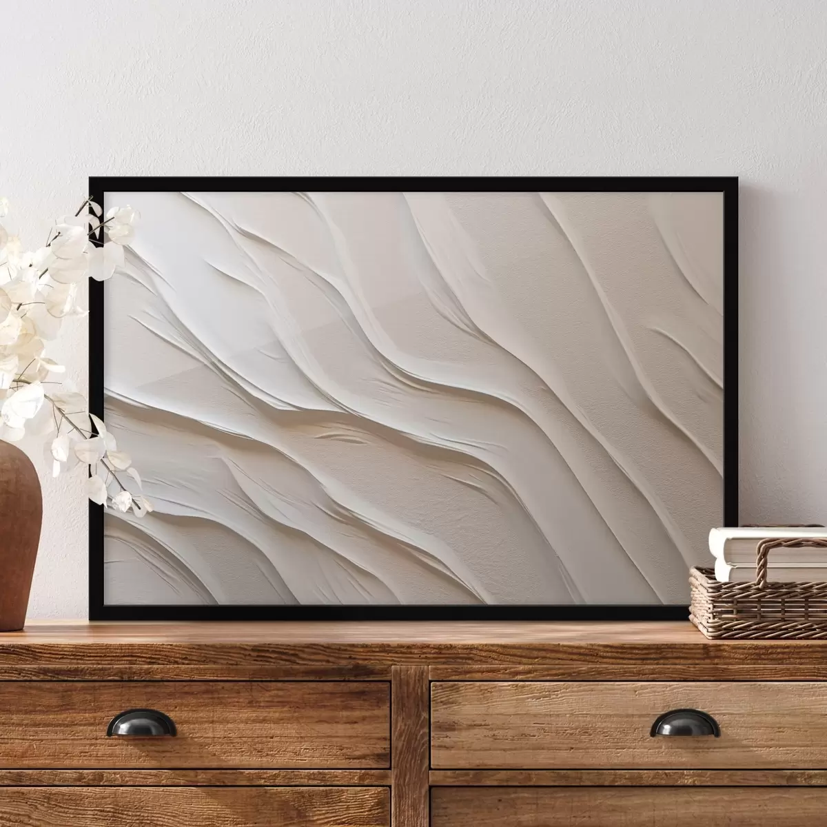 Plakát a sziklán Hullámok, absztrakció f46555