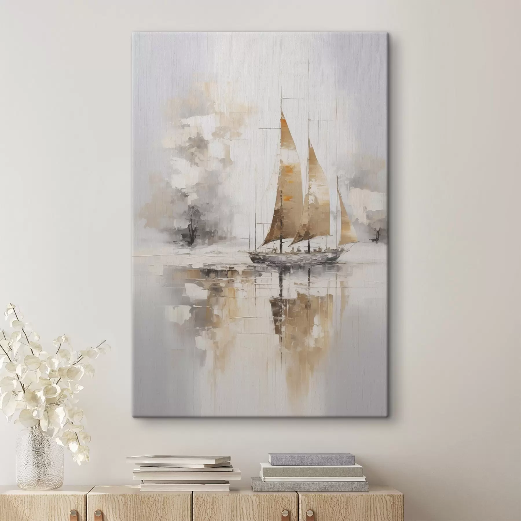 fotótapéta Vitorlás hajó utánzat festmény s46565