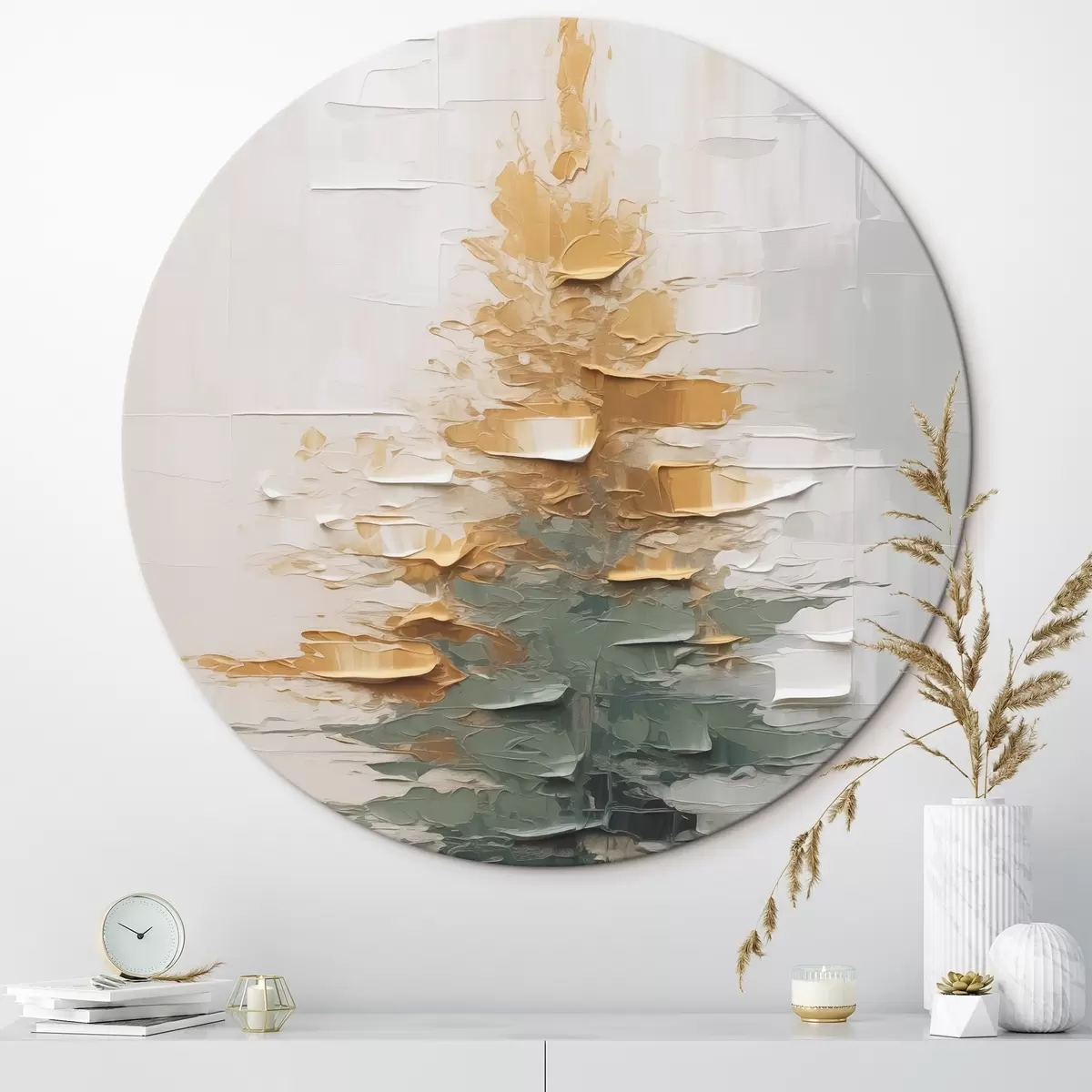 Kerek festmények Absztrakt lucfenyő r46570