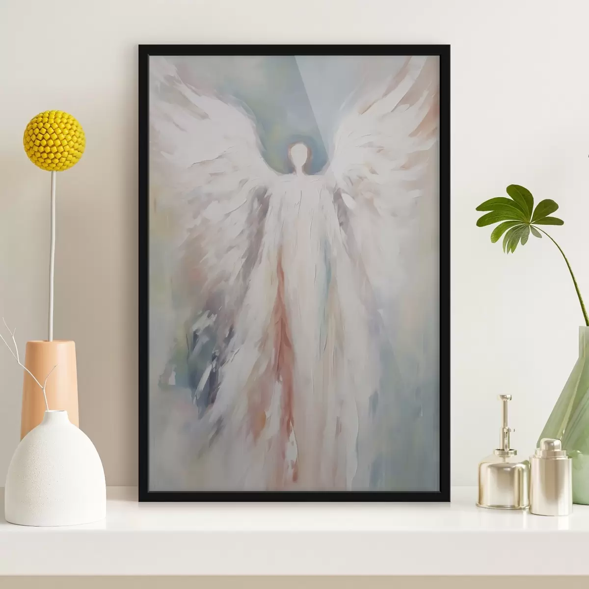 Plakát a sziklán angyal f46567