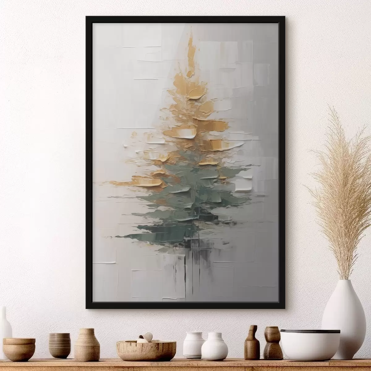 Plakát a sziklán Absztrakt lucfenyő f46570