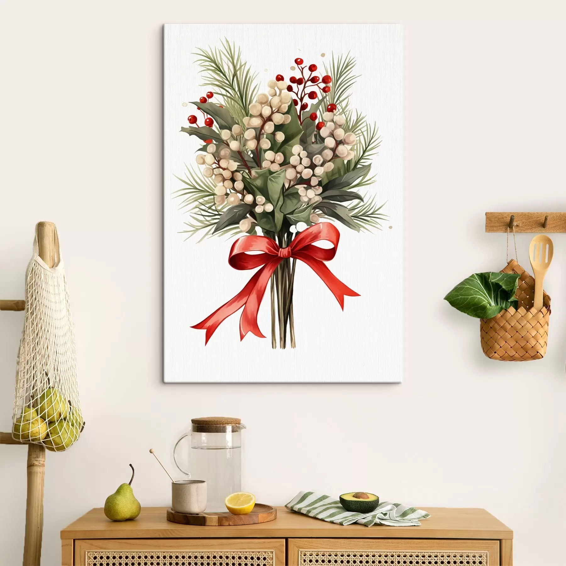 fotótapéta Karácsonyi fagyöngy s46596