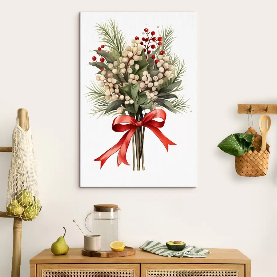 fotótapéta Karácsonyi fagyöngy s46596