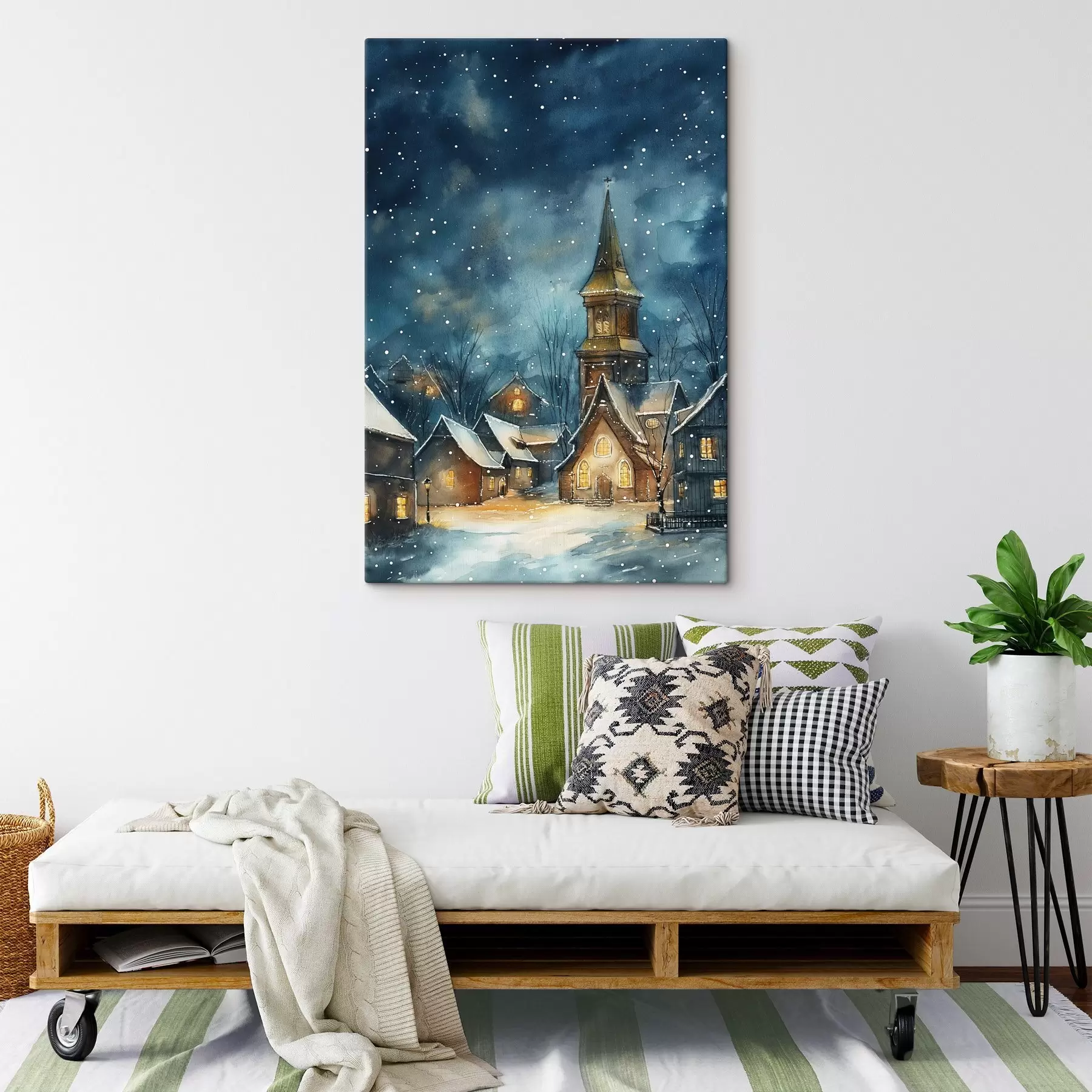 fotótapéta Téli utca s46599