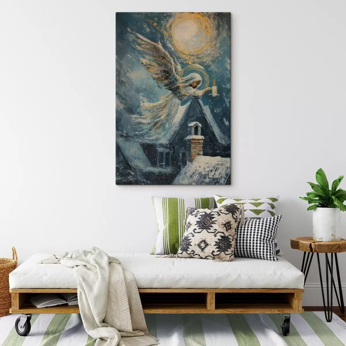 fotótapéta Angyal a házak felett s46600