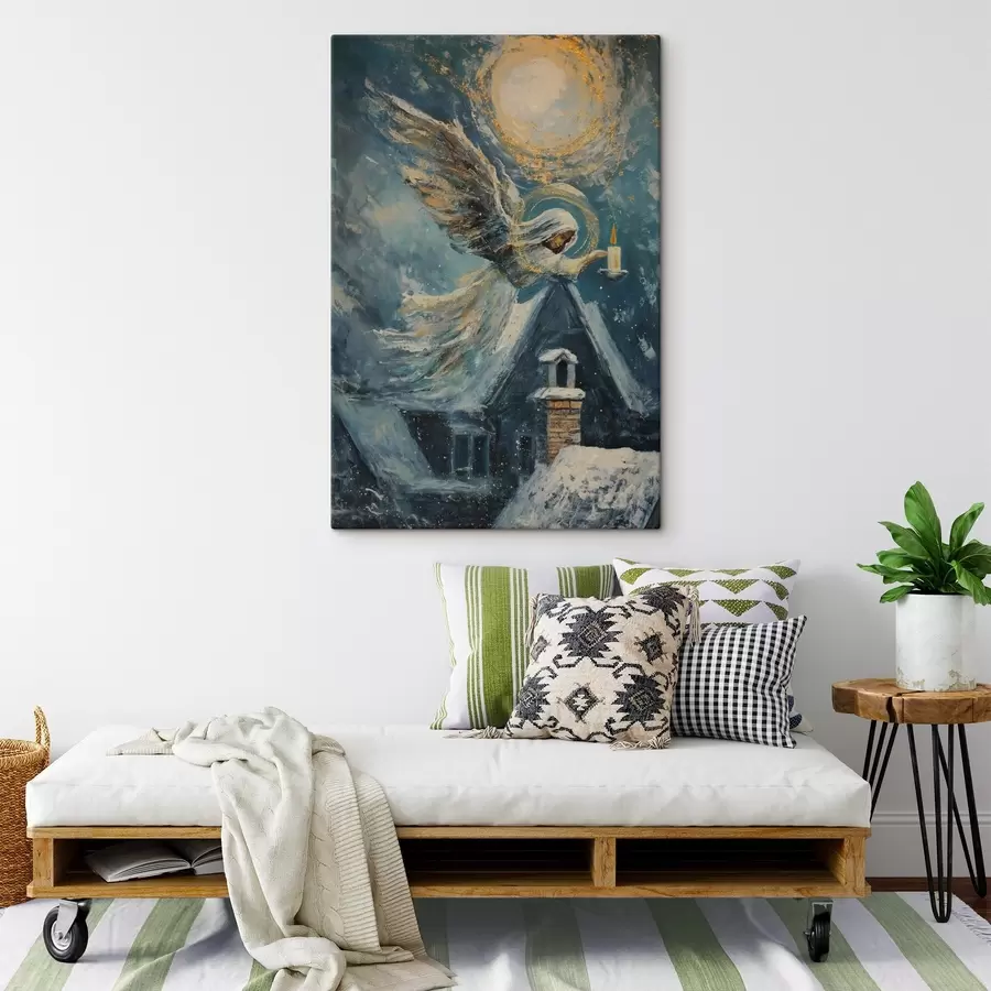 fotótapéta Angyal a házak felett s46600