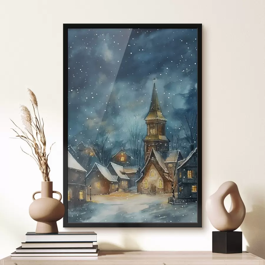 fotószőnyeg Téli utca f46599